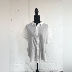Dylan White Button Down - Sz S
